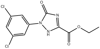 ETHYL 1-(3,5-DICHLOROPHENYL)-5-OXO-2,5-DIHYDRO-1H-1,2,4-TRIAZOLE-3-CARBOXYLATE Struktur