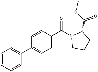 methyl 1-(4-biphenylylcarbonyl)prolinate Struktur