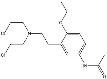 Acetamide,N-[3-[2-[bis(2-chloroethyl)amino]ethyl]-4-ethoxyphenyl]- Struktur