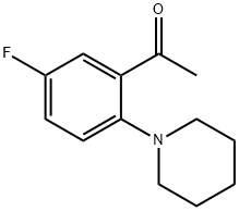 5'-Fluoro-2'-(1-piperidyl)acetophenone Struktur