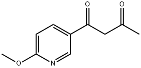 1-(6-methoxypyridin-3-yl)butane-1,3-dione Struktur