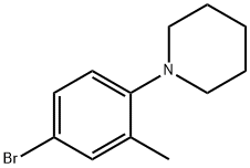 1-(4-Bromo-2-methylphenyl)piperidine Struktur