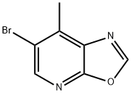 6-Bromo-7-methyl[1,3]oxazolo[5,4-b]pyridine Struktur