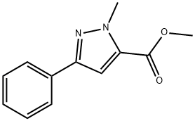 1-Methyl-3-phenylpyrazol-5-carbonsaeure-methylester Struktur