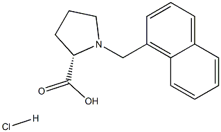 (R)-alpha-(1-naphthalenylmethyl)-proline-HCl Struktur