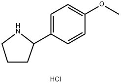 2-(4-methoxyphenyl)pyrrolidine HCL Struktur