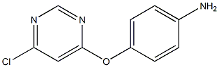 Benzenamine, 4-[(6-chloro-4-pyrimidinyl)oxy]- Struktur