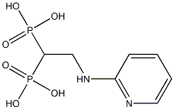 [1-phosphono-2-(pyridin-2-ylamino)ethyl]phosphonic acid Struktur