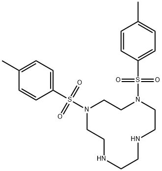 1,4,7,10-Tetraazacyclododecane, 1,4-bis[(4-methylphenyl)sulfonyl]- Struktur