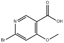 6-Bromo-4-methoxynicotinic acid Struktur