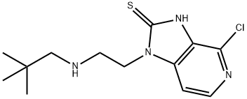 4-chloro-1-(2-(neopentylamino)ethyl)-1H-imidazo[4,5-c]pyridine-2(3H)-thione Struktur