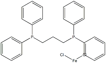 Dichloro[1,3-bis(diphenylphosphino)propane]iron(II) Struktur