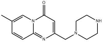 7-Methyl-2-piperazin-1-ylmethyl-pyrido[1,2-a]pyrimidin-4-one Struktur