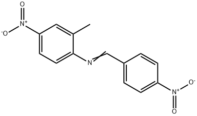 (2-methyl-4-nitrophenyl)(4-nitrobenzylidene)amine Struktur