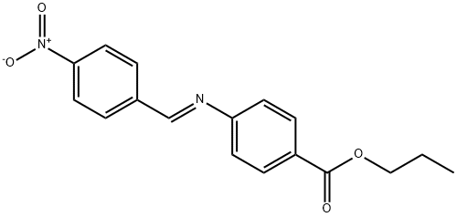 propyl 4-[(4-nitrobenzylidene)amino]benzoate Struktur