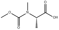 (2S)-2-[(methoxycarbonyl)(methyl)amino]propanoic acid Struktur