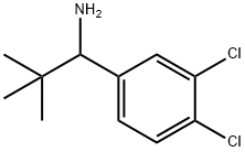 1-(3,4-DICHLOROPHENYL)-2,2-DIMETHYLPROPAN-1-AMINE Struktur