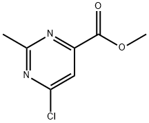 6-Chloro-2-methyl-pyrimidine-4-carboxylic acid methyl ester Struktur