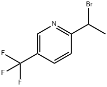 2-(1-bromoethyl)-5-(trifluoromethyl)pyridine Struktur