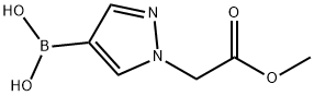 1H-PYRAZOLE-1-ACETIC ACID, 4-BORONO-, 1-METHYL ESTER Struktur