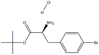 4-bromo- Phenylalanine, 1,1-dimethylethyl ester, hydrochloride Struktur