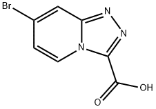 7-Bromo-[1,2,4]triazolo[4,3-a]pyridine-3-carboxylic acid Struktur