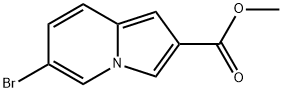 METHYL 6-BROMOINDOLIZINE-2-CARBOXYLATE Struktur