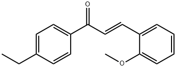 (2E)-1-(4-ethylphenyl)-3-(2-methoxyphenyl)prop-2-en-1-one Struktur