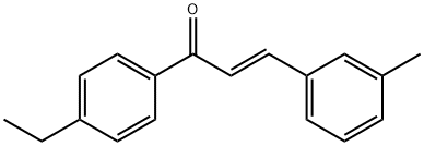 (2E)-1-(4-ethylphenyl)-3-(3-methylphenyl)prop-2-en-1-one Struktur