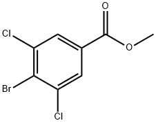 4-Bromo-3,5-dichloro-benzoic acid methyl ester Struktur