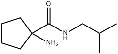 1-amino-N-isobutylcyclopentanecarboxamide Struktur