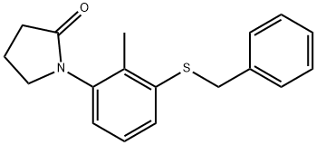 1-(3-(BENZYLTHIO)-2-METHYLPHENYL)PYRROLIDIN-2-ONE Struktur