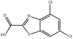 4,6-dichloro-1,3-benzothiazole-2-carboxylic acid Struktur