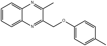 2-Methyl-3-p-tolyloxymethyl-quinoxaline Struktur