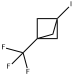 Bicyclo[1.1.1]pentane, 1-iodo-3-(trifluoromethyl)- Struktur