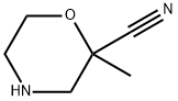 2-methylmorpholine-2-carbonitrile Struktur