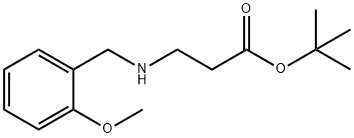 tert-butyl 3-{[(2-methoxyphenyl)methyl]amino}propanoate Struktur