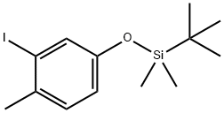 tert-Butyl(3-iodo-4-methylphenoxy)dimethylsilane Struktur