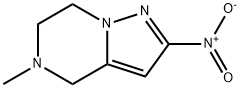 5-methyl-2-nitro-4,5,6,7-tetrahydropyrazolo[1,5-a]pyrazine Struktur