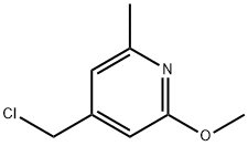 4-(Chloromethyl)-2-methoxy-6-methylpyridine Struktur