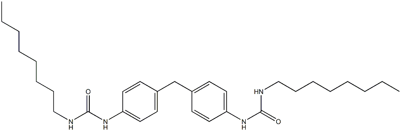 Urea, N,N''-(methylenedi-4,1-phenylene)bis[N'-octyl- Struktur