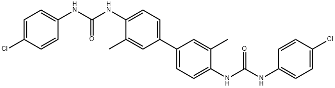 N',N'''-(3,3'-dimethyl-4,4'-biphenyldiyl)bis[N-(4-chlorophenyl)urea] Struktur