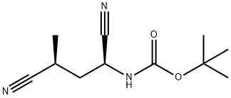 tert-butyl((1S,3S)-1,3-dicyanobutyl)carbamate Struktur