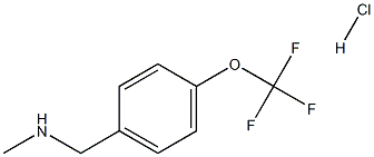 N-methyl-1-(4-(trifluoromethoxy)phenyl)methanamine
hydrochloride Struktur