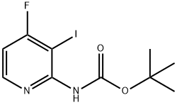 tert-butyl 4-fluoro-3-iodopyridin-2-ylcarbamate Struktur