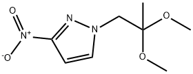 1-(2,2-dimethoxypropyl)-3-nitro-1H-pyrazole Struktur