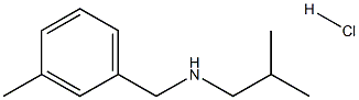 [(3-methylphenyl)methyl](2-methylpropyl)amine hydrochloride Struktur