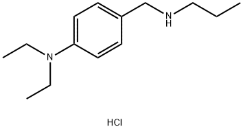 N,N-diethyl-4-[(propylamino)methyl]aniline dihydrochloride Struktur