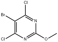 5-Bromo-4,6-dichloro-2-methoxypyrimidine Struktur