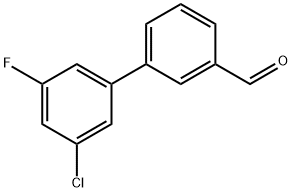 3-CHLORO-5-FLUORO-[1,1-BIPHENYL]-3-CARBALDEHYDE Struktur